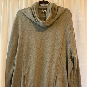 Zella Gray Cowl Neck Hoodie - Size XL